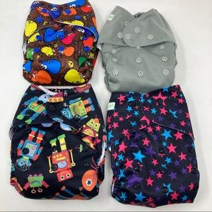 Weegreeco Cloth Diaper Set of 4